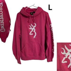 Browning Men's Vibrant Pink Hoodie Sweater